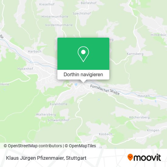 Klaus Jürgen Pfizenmaier Karte