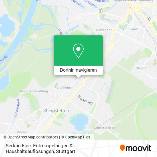 Serkan Elcik Entrümpelungen & Haushaltsauflösungen Karte