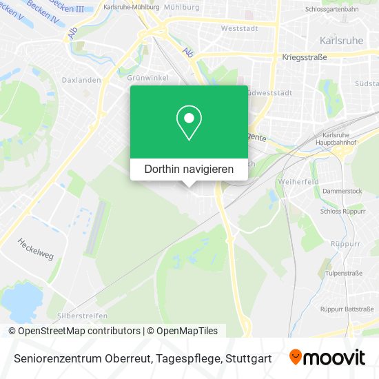 Seniorenzentrum Oberreut, Tagespflege Karte
