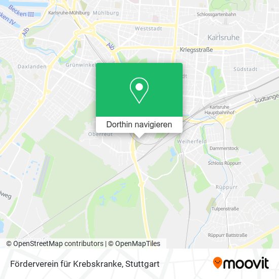 Förderverein für Krebskranke Karte