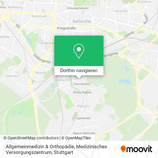 Allgemeinmedizin & Orthopädie, Medizinisches Versorgungszentrum Karte