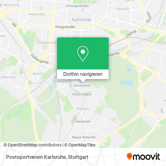 Postsportverein Karlsruhe Karte