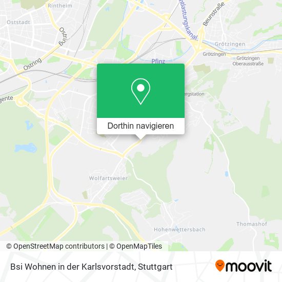 Bsi Wohnen in der Karlsvorstadt Karte