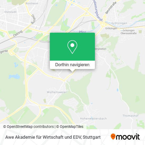 Awe Akademie für Wirtschaft und EDV Karte
