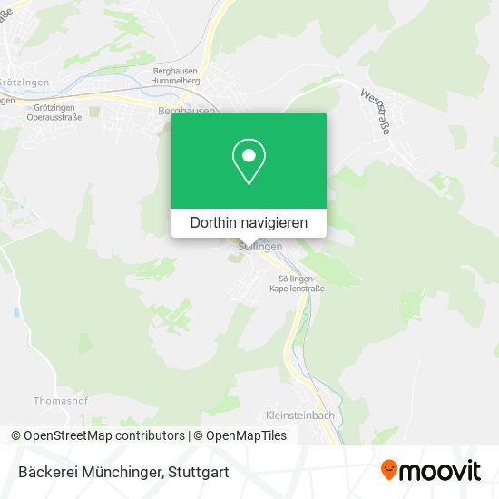 Bäckerei Münchinger Karte