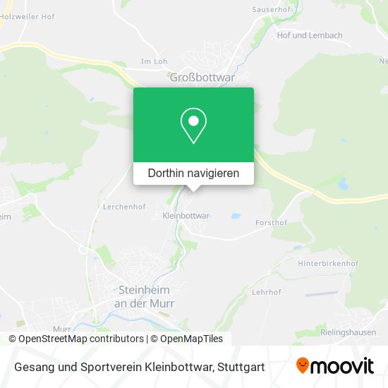 Gesang und Sportverein Kleinbottwar Karte