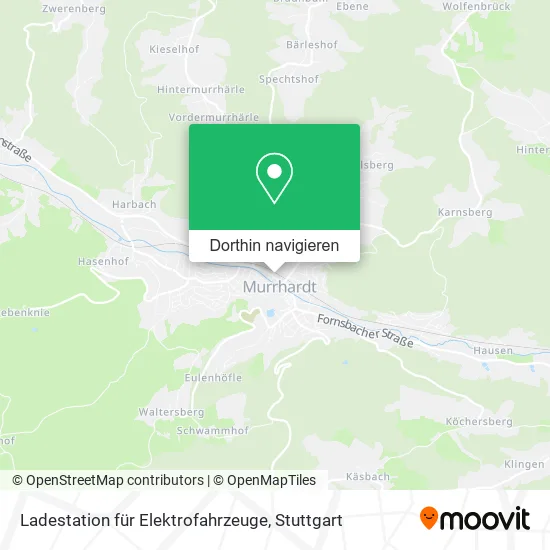 Ladestation für Elektrofahrzeuge Karte