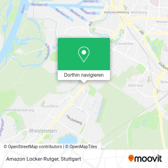 Amazon Locker-Rutger Karte