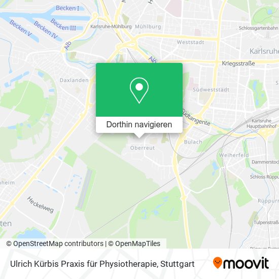 Ulrich Kürbis Praxis für Physiotherapie Karte