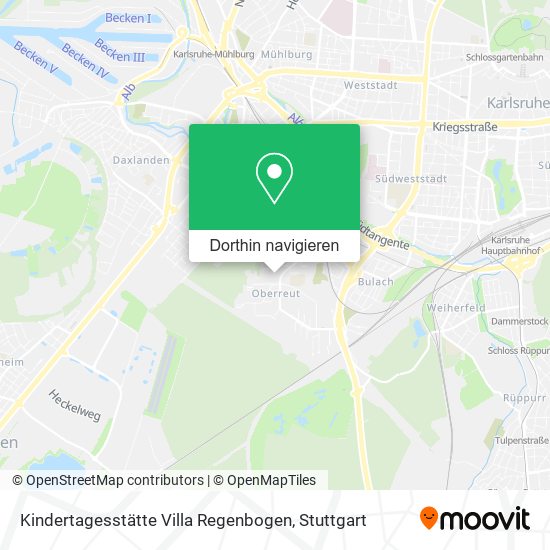 Kindertagesstätte Villa Regenbogen Karte