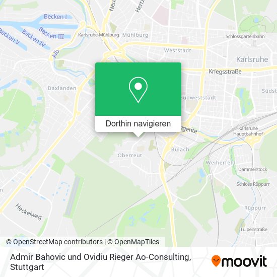 Admir Bahovic und Ovidiu Rieger Ao-Consulting Karte