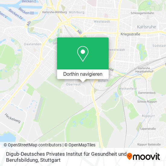Digub-Deutsches Privates Institut für Gesundheit und Berufsbildung Karte