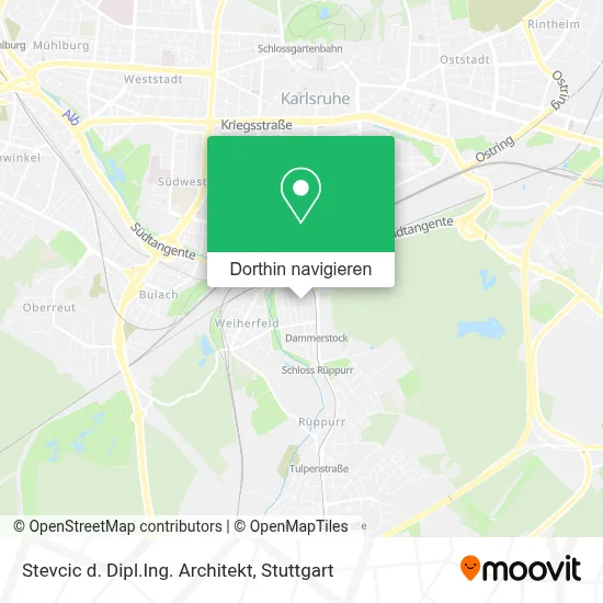 Stevcic d. Dipl.Ing. Architekt Karte