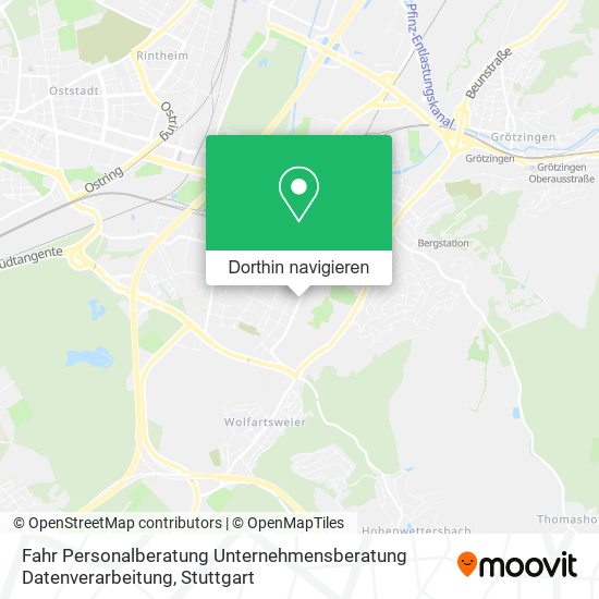 Fahr Personalberatung Unternehmensberatung Datenverarbeitung Karte