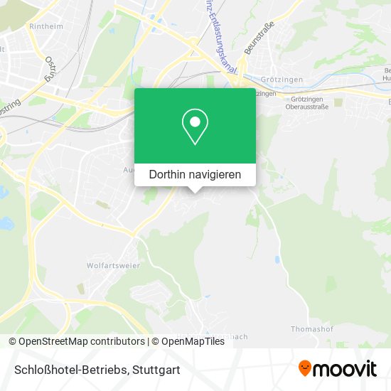 Schloßhotel-Betriebs Karte