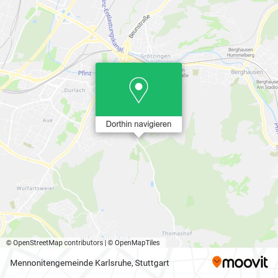 Mennonitengemeinde Karlsruhe Karte