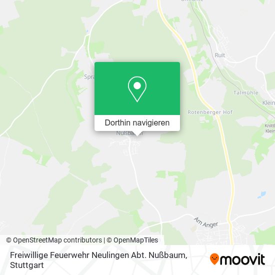 Freiwillige Feuerwehr Neulingen Abt. Nußbaum Karte