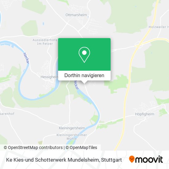 Ke Kies-und Schotterwerk Mundelsheim Karte