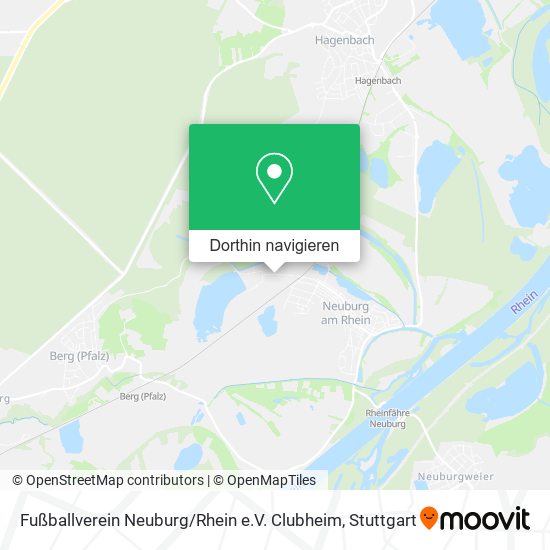 Fußballverein Neuburg / Rhein e.V. Clubheim Karte