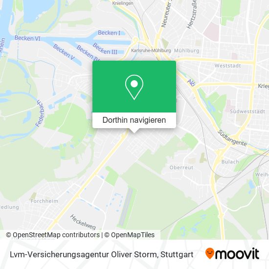 Lvm-Versicherungsagentur Oliver Storm Karte