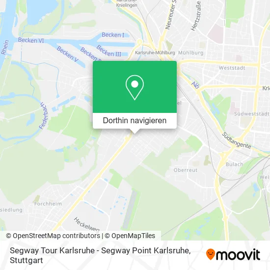 Segway Tour Karlsruhe - Segway Point Karlsruhe Karte