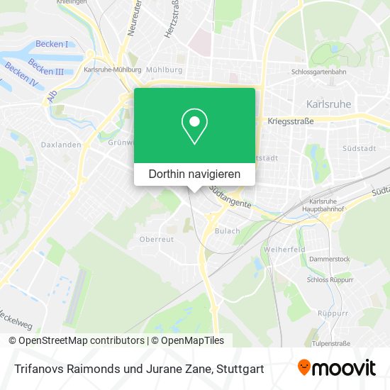 Trifanovs Raimonds und Jurane Zane Karte