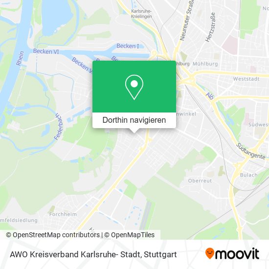 AWO Kreisverband Karlsruhe- Stadt Karte