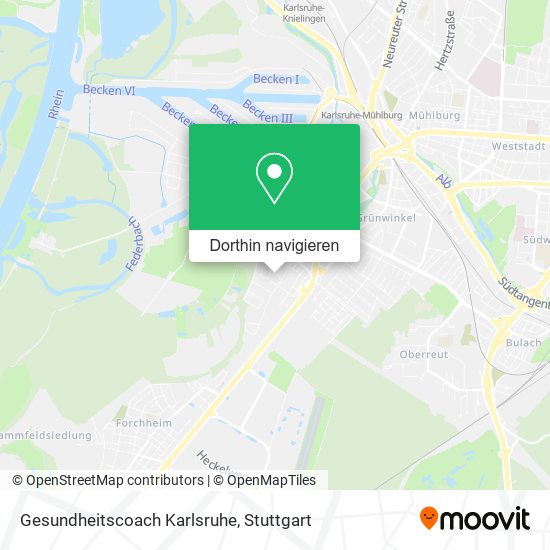 Gesundheitscoach Karlsruhe Karte