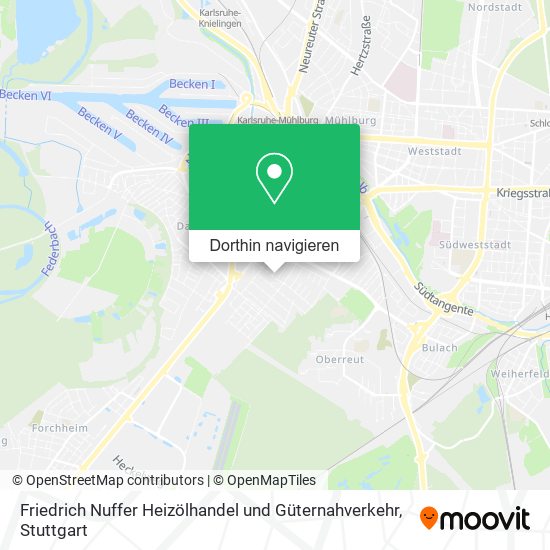 Friedrich Nuffer Heizölhandel und Güternahverkehr Karte