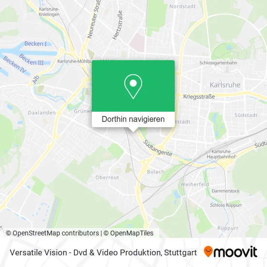 Versatile Vision - Dvd & Video Produktion Karte