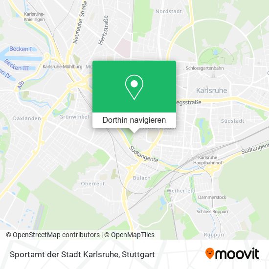 Sportamt der Stadt Karlsruhe Karte