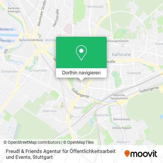 Freudl & Friends Agentur für Öffentlichkeitsarbeit und Events Karte