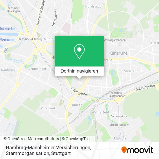 Hamburg-Mannheimer Versicherungen, Stammorganisation Karte