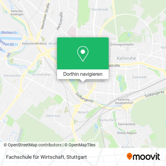 Fachschule für Wirtschaft Karte