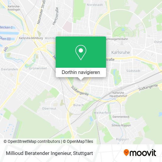 Millioud Beratender Ingenieur Karte