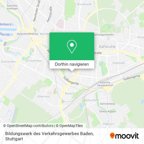 Bildungswerk des Verkehrsgewerbes Baden Karte
