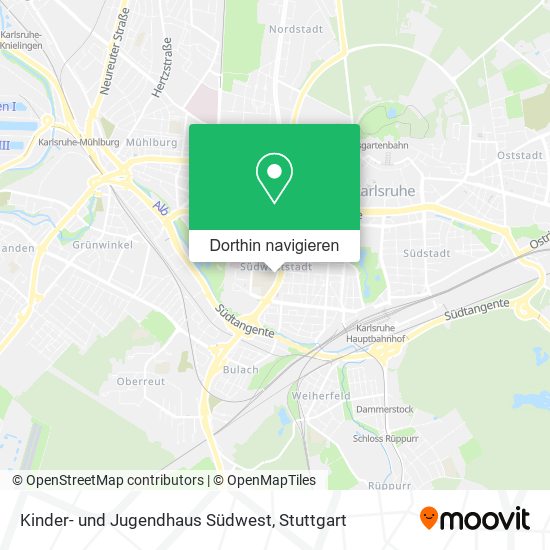 Kinder- und Jugendhaus Südwest Karte