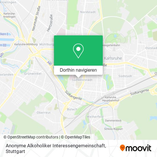 Anonyme Alkoholiker Interessengemeinschaft Karte