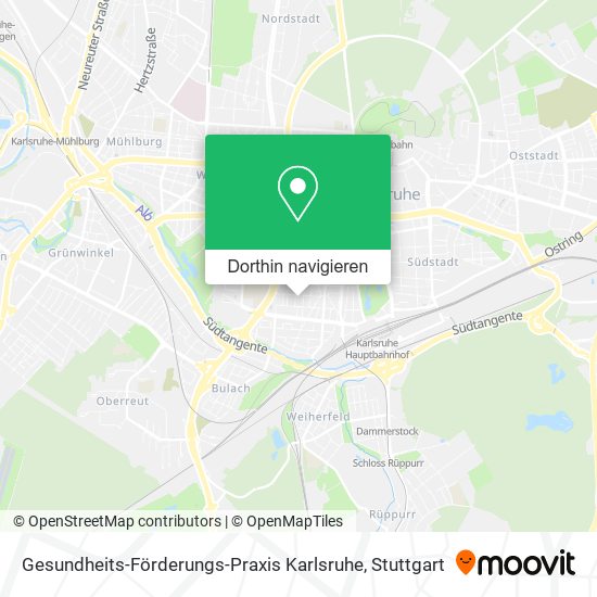 Gesundheits-Förderungs-Praxis Karlsruhe Karte