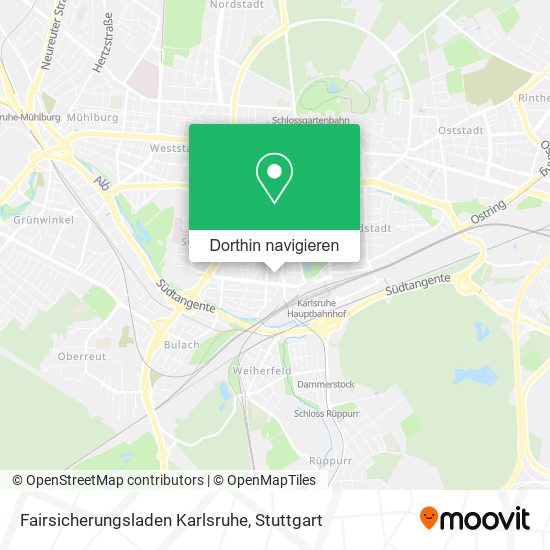 Fairsicherungsladen Karlsruhe Karte