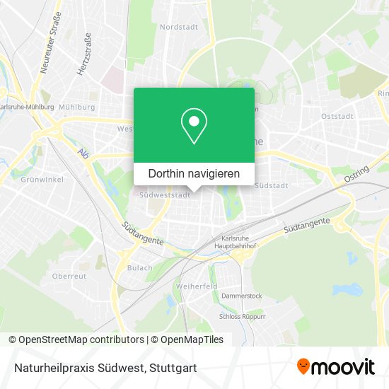 Naturheilpraxis Südwest Karte