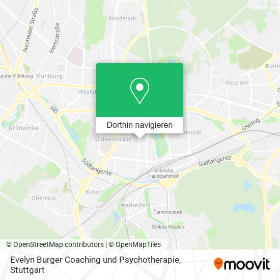 Evelyn Burger Coaching und Psychotherapie Karte
