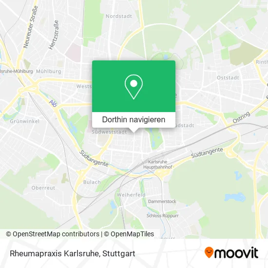 Rheumapraxis Karlsruhe Karte