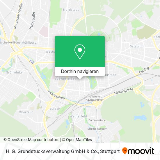 H. G. Grundstücksverwaltung GmbH & Co. Karte