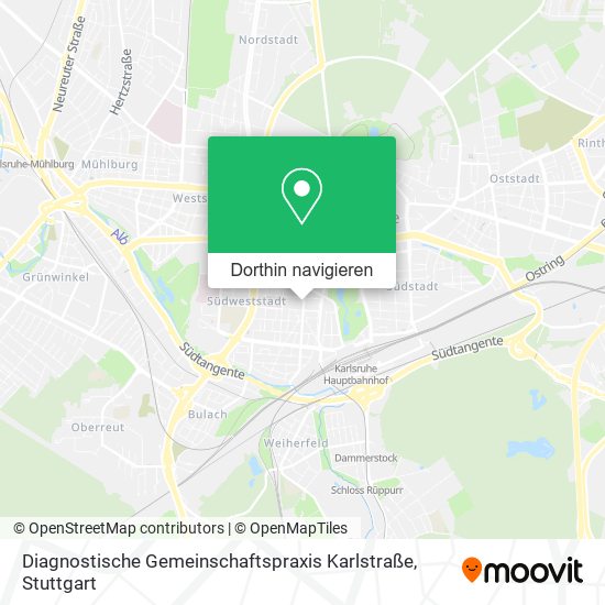 Diagnostische Gemeinschaftspraxis Karlstraße Karte