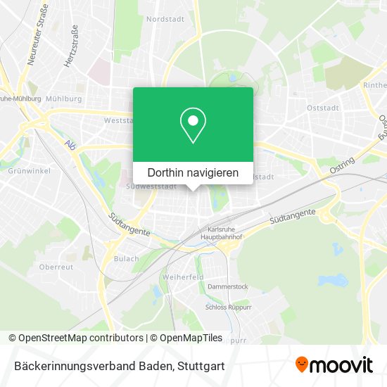 Bäckerinnungsverband Baden Karte