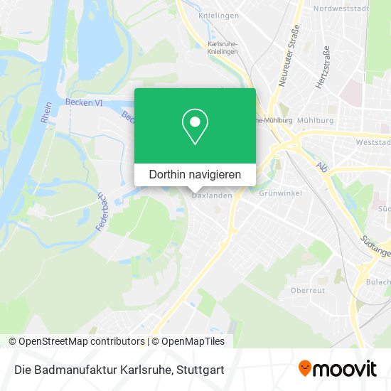 Die Badmanufaktur Karlsruhe Karte