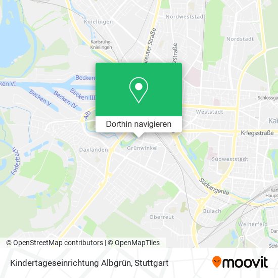 Kindertageseinrichtung Albgrün Karte