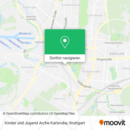 Kinder und Jugend Arche Karlsruhe Karte