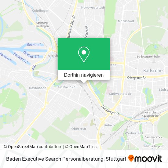 Baden Executive Search Personalberatung Karte